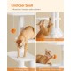 Feandrea Cat Scratching Post, 112cm High, Multi Level Cat Tree with 4 Scratching Posts, 2 Platforms, Hammock, Cave, Smoke Grey, PCT261G01 Feandrea Cat Scratching Post, 112cm High, Multi Level Cat Tree with 4 Scratching Posts, 2 Platforms, Hammock, Cave, Smoke Grey, PCT261G01