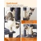 Feandrea Cat Scratching Post, 112cm High, Multi Level Cat Tree with 4 Scratching Posts, 2 Platforms, Hammock, Cave, Smoke Grey, PCT261G01 Feandrea Cat Scratching Post, 112cm High, Multi Level Cat Tree with 4 Scratching Posts, 2 Platforms, Hammock, Cave, Smoke Grey, PCT261G01