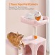 Feandrea Cat Scratching Post, 112cm High, Multi Level Cat Tree with 4 Scratching Posts, 2 Platforms, Hammock, Cave, Smoke Grey, PCT261G01 Feandrea Cat Scratching Post, 112cm High, Multi Level Cat Tree with 4 Scratching Posts, 2 Platforms, Hammock, Cave, Smoke Grey, PCT261G01