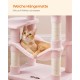Feandrea Cat Scratching Post, 112cm High, Multi Level Cat Tree with 4 Scratching Posts, 2 Platforms, Hammock, Cave, Smoke Grey, PCT261G01 Feandrea Cat Scratching Post, 112cm High, Multi Level Cat Tree with 4 Scratching Posts, 2 Platforms, Hammock, Cave, Smoke Grey, PCT261G01