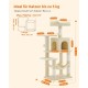 Feandrea Cat Scratching Post, 112cm High, Multi Level Cat Tree with 4 Scratching Posts, 2 Platforms, Hammock, Cave, Smoke Grey, PCT261G01 Feandrea Cat Scratching Post, 112cm High, Multi Level Cat Tree with 4 Scratching Posts, 2 Platforms, Hammock, Cave, Smoke Grey, PCT261G01
