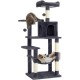 Feandrea Cat Scratching Post 143 cm High Multi-Tier Cat Tree with 4 Scratching Posts 2 Platforms Hammock Cave Cream White PCT161T01 Feandrea Cat Scratching Post 143 cm High Multi-Tier Cat Tree with 4 Scratching Posts 2 Platforms Hammock Cave Cream White PCT161T01