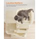 Feandrea Cat Scratching Post 143 cm High Multi-Tier Cat Tree with 4 Scratching Posts 2 Platforms Hammock Cave Cream White PCT161T01 Feandrea Cat Scratching Post 143 cm High Multi-Tier Cat Tree with 4 Scratching Posts 2 Platforms Hammock Cave Cream White PCT161T01