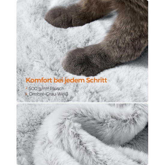Feandrea Large Cat Scratching Post with Soft Cover for Large Cats Ombre Brown White PCT162M01 Feandrea Large Cat Scratching Post with Soft Cover for Large Cats Ombre Brown White PCT162M01