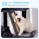 Hey-Brother MPJ019-SW Cat Scratching Post, 135 cm Indoor Cat Tree with Padded Platform Bed, Toy Ball, Caves, Hammock and Sisal Cat House, Light Grey