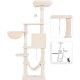 Hey-brother EMPJ050W 154 cm Stable Cat Scratching Post with Sisal Rope, Hammock, Basket, House and Platform, Light Grey Hey-brother EMPJ050W 154 cm Stable Cat Scratching Post with Sisal Rope, Hammock, Basket, House and Platform, Light Grey