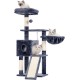 Hey-brother MPJ007SW Cat Scratching Post, 108 cm Indoor Cat Tree, Multi-Tier Cat Scratching Post for Kittens, with Scratching Posts, Ramp, Baskets, Spacious Cat Hole and Hanging Pompom Toy, Light Grey Hey-brother MPJ007SW Cat Scratching Post, 108 cm Indoor Cat Tree, Multi-Tier Cat Scratching Post for Kittens, with Scratching Posts, Ramp, Baskets, Spacious Cat Hole and Hanging Pompom Toy, Light Grey