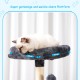 Hey-brother MPJ007SW Cat Scratching Post, 108 cm Indoor Cat Tree, Multi-Tier Cat Scratching Post for Kittens, with Scratching Posts, Ramp, Baskets, Spacious Cat Hole and Hanging Pompom Toy, Light Grey Hey-brother MPJ007SW Cat Scratching Post, 108 cm Indoor Cat Tree, Multi-Tier Cat Scratching Post for Kittens, with Scratching Posts, Ramp, Baskets, Spacious Cat Hole and Hanging Pompom Toy, Light Grey