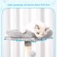 Hey-brother MPJ007SW Cat Scratching Post, 108 cm Indoor Cat Tree, Multi-Tier Cat Scratching Post for Kittens, with Scratching Posts, Ramp, Baskets, Spacious Cat Hole and Hanging Pompom Toy, Light Grey Hey-brother MPJ007SW Cat Scratching Post, 108 cm Indoor Cat Tree, Multi-Tier Cat Scratching Post for Kittens, with Scratching Posts, Ramp, Baskets, Spacious Cat Hole and Hanging Pompom Toy, Light Grey
