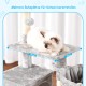 Hey-brother MPJ007SW Cat Scratching Post, 108 cm Indoor Cat Tree, Multi-Tier Cat Scratching Post for Kittens, with Scratching Posts, Ramp, Baskets, Spacious Cat Hole and Hanging Pompom Toy, Light Grey Hey-brother MPJ007SW Cat Scratching Post, 108 cm Indoor Cat Tree, Multi-Tier Cat Scratching Post for Kittens, with Scratching Posts, Ramp, Baskets, Spacious Cat Hole and Hanging Pompom Toy, Light Grey