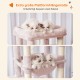 Heybly HCT050W Cat Scratching Post with Blankets for Large Cat Tree Large Platforms Cave 50 x 50 x 153cm Light Grey Heybly HCT050W Cat Scratching Post with Blankets for Large Cat Tree Large Platforms Cave 50 x 50 x 153cm Light Grey