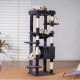 Heybly HCT050W Cat Scratching Post with Blankets for Large Cat Tree Large Platforms Cave 50 x 50 x 153cm Light Grey Heybly HCT050W Cat Scratching Post with Blankets for Large Cat Tree Large Platforms Cave 50 x 50 x 153cm Light Grey