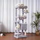 Heybly HCT050W Cat Scratching Post with Blankets for Large Cat Tree Large Platforms Cave 50 x 50 x 153cm Light Grey Heybly HCT050W Cat Scratching Post with Blankets for Large Cat Tree Large Platforms Cave 50 x 50 x 153cm Light Grey