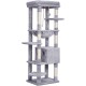 Heybly HCT050W Cat Scratching Post with Blankets for Large Cat Tree Large Platforms Cave 50 x 50 x 153cm Light Grey Heybly HCT050W Cat Scratching Post with Blankets for Large Cat Tree Large Platforms Cave 50 x 50 x 153cm Light Grey
