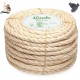 Homewit Sisal Rope for Scratching Post, Sisal Rope 8 mm (25 Metres), Sisal Rope for Cats, Natural Sisal Rope, Suitable for Garden Decoration, Cat Tree - (Black)
