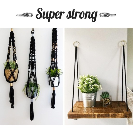 Homewit Sisal Rope for Scratching Post, Sisal Rope 8 mm (25 Metres), Sisal Rope for Cats, Natural Sisal Rope, Suitable for Garden Decoration, Cat Tree - (Black) Homewit Sisal Rope for Scratching Post, Sisal Rope 8 mm (25 Metres), Sisal Rope for Cats, Natural Sisal Rope, Suitable for Garden Decoration, Cat Tree - (Black)