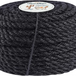 Homewit Sisal Rope for Scratching Post, Sisal Rope 8 mm (25 Metres), Sisal Rope for Cats, Natural Sisal Rope, Suitable for Garden Decoration, Cat Tree - (Black) Homewit Sisal Rope for Scratching Post, Sisal Rope 8 mm (25 Metres), Sisal Rope for Cats, Natural Sisal Rope, Suitable for Garden Decoration, Cat Tree - (Black)