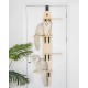 MEWOOFUN 4 Tier Door Hanging Cat Tree Vertical Cat Tree with Carpet Floor for Indoor Cats (Door Mounted, 67"H x 22.2"L x 10.5"W