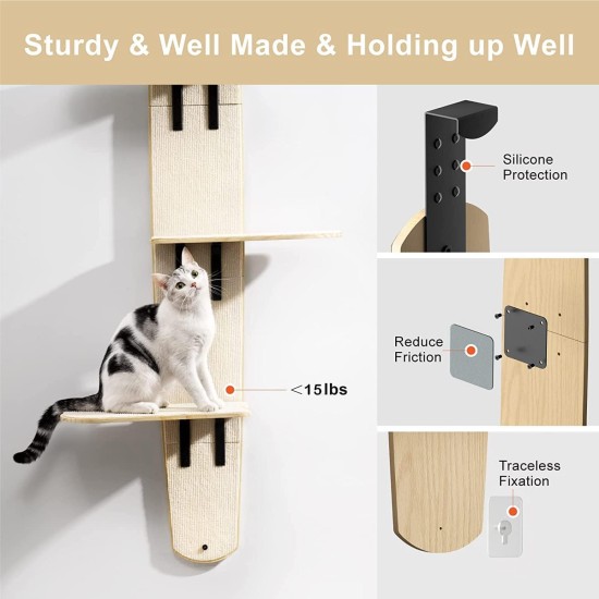 MEWOOFUN 4 Tier Door Hanging Cat Tree Vertical Cat Tree with Carpet Floor for Indoor Cats (Door Mounted, 67"H x 22.2"L x 10.5"W MEWOOFUN 4 Tier Door Hanging Cat Tree Vertical Cat Tree with Carpet Floor for Indoor Cats (Door Mounted, 67"H x 22.2"L x 10.5"W