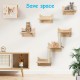 MIUZMORE Pine Cat Wall Shelves, Set of 5 Cat Wall Furniture, Cat Scratching Post with 3 Levels, Cat Perch, Cat House and Cat House, 4 Cat Toys - Cat Shelves for Wall MIUZMORE Pine Cat Wall Shelves, Set of 5 Cat Wall Furniture, Cat Scratching Post with 3 Levels, Cat Perch, Cat House and Cat House, 4 Cat Toys - Cat Shelves for Wall