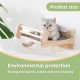 MIUZMORE Pine Cat Wall Shelves, Set of 5 Cat Wall Furniture, Cat Scratching Post with 3 Levels, Cat Perch, Cat House and Cat House, 4 Cat Toys - Cat Shelves for Wall MIUZMORE Pine Cat Wall Shelves, Set of 5 Cat Wall Furniture, Cat Scratching Post with 3 Levels, Cat Perch, Cat House and Cat House, 4 Cat Toys - Cat Shelves for Wall