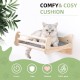 MIUZMORE Pine Cat Wall Shelves, Set of 5 Cat Wall Furniture, Cat Scratching Post with 3 Levels, Cat Perch, Cat House and Cat House, 4 Cat Toys - Cat Shelves for Wall MIUZMORE Pine Cat Wall Shelves, Set of 5 Cat Wall Furniture, Cat Scratching Post with 3 Levels, Cat Perch, Cat House and Cat House, 4 Cat Toys - Cat Shelves for Wall
