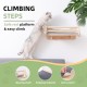 MIUZMORE Pine Cat Wall Shelves, Set of 5 Cat Wall Furniture, Cat Scratching Post with 3 Levels, Cat Perch, Cat House and Cat House, 4 Cat Toys - Cat Shelves for Wall MIUZMORE Pine Cat Wall Shelves, Set of 5 Cat Wall Furniture, Cat Scratching Post with 3 Levels, Cat Perch, Cat House and Cat House, 4 Cat Toys - Cat Shelves for Wall