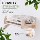 MIUZMORE Pine Cat Wall Shelves, Set of 5 Cat Wall Furniture, Cat Scratching Post with 3 Levels, Cat Perch, Cat House and Cat House, 4 Cat Toys - Cat Shelves for Wall MIUZMORE Pine Cat Wall Shelves, Set of 5 Cat Wall Furniture, Cat Scratching Post with 3 Levels, Cat Perch, Cat House and Cat House, 4 Cat Toys - Cat Shelves for Wall