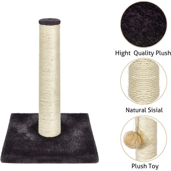 Meerveil Cat Tree, 145 cm High, Large Cat Scratching Post, Multi-Level Sturdy Cat Climbing Tower with Padded Plush Perches, Play Towers, Cat Climbing Tower, Toy for Cat Activities, Light Grey Meerveil Cat Tree, 145 cm High, Large Cat Scratching Post, Multi-Level Sturdy Cat Climbing Tower with Padded Plush Perches, Play Towers, Cat Climbing Tower, Toy for Cat Activities, Light Grey