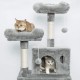 Meerveil Cat Tree, 145 cm High, Large Cat Scratching Post, Multi-Level Sturdy Cat Climbing Tower with Padded Plush Perches, Play Towers, Cat Climbing Tower, Toy for Cat Activities, Light Grey Meerveil Cat Tree, 145 cm High, Large Cat Scratching Post, Multi-Level Sturdy Cat Climbing Tower with Padded Plush Perches, Play Towers, Cat Climbing Tower, Toy for Cat Activities, Light Grey