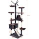 Meerveil Cat Tree Sturdy XXL with Widened and Thickened Base Plate, High Quality Sisal and 2 Houses, Height: 210 cm. Meerveil Cat Tree Sturdy XXL with Widened and Thickened Base Plate, High Quality Sisal and 2 Houses, Height: 210 cm.