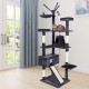 Meerveil Cat Tree Sturdy XXL with Widened and Thickened Base Plate, High Quality Sisal and 2 Houses, Height: 210 cm. Meerveil Cat Tree Sturdy XXL with Widened and Thickened Base Plate, High Quality Sisal and 2 Houses, Height: 210 cm.