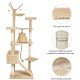 Meerveil Cat Tree Sturdy XXL with Widened and Thickened Base Plate, High Quality Sisal and 2 Houses, Height: 210 cm. Meerveil Cat Tree Sturdy XXL with Widened and Thickened Base Plate, High Quality Sisal and 2 Houses, Height: 210 cm.