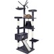 Meerveil Cat Tree Sturdy XXL with Widened and Thickened Base Plate, High Quality Sisal and 2 Houses, Height: 210 cm. Meerveil Cat Tree Sturdy XXL with Widened and Thickened Base Plate, High Quality Sisal and 2 Houses, Height: 210 cm.