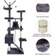 Meerveil Cat Tree Sturdy XXL with Widened and Thickened Base Plate, High Quality Sisal and 2 Houses, Height: 210 cm. Meerveil Cat Tree Sturdy XXL with Widened and Thickened Base Plate, High Quality Sisal and 2 Houses, Height: 210 cm.