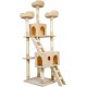 Meerveil XL / XXL Cat Scratching Post, Large Climbing Tree with Sisal Rope for Scratching, Stable Cat Tree with Columns Wrapped with Natural Sisal Rope Meerveil XL / XXL Cat Scratching Post, Large Climbing Tree with Sisal Rope for Scratching, Stable Cat Tree with Columns Wrapped with Natural Sisal Rope