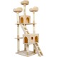 Meerveil XL / XXL Cat Scratching Post, Large Climbing Tree with Sisal Rope for Scratching, Stable Cat Tree with Columns Wrapped with Natural Sisal Rope Meerveil XL / XXL Cat Scratching Post, Large Climbing Tree with Sisal Rope for Scratching, Stable Cat Tree with Columns Wrapped with Natural Sisal Rope