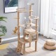 Mekidulu 170 cm Large Cat Tree with 2 Space Capsules, 14 Jute Scratching Post, Ladder, Cave, Cat Toy, Plush Platforms (Load Capacity 30 kg) Mekidulu 170 cm Large Cat Tree with 2 Space Capsules, 14 Jute Scratching Post, Ladder, Cave, Cat Toy, Plush Platforms (Load Capacity 30 kg)