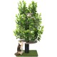 Natural Scratching Post for Climbing, Hiding and Sleeping - Large with Interchangeable Leaves - Multi-Stage, Easy to Assemble - Pet-Safe Materials, Durable and Patented Robust Cat Tree