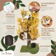 Natural Scratching Post for Climbing, Hiding and Sleeping - Large with Interchangeable Leaves - Multi-Stage, Easy to Assemble - Pet-Safe Materials, Durable and Patented Robust Cat Tree