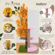 Natural Scratching Post for Climbing, Hiding and Sleeping - Large with Interchangeable Leaves - Multi-Stage, Easy to Assemble - Pet-Safe Materials, Durable and Patented Robust Cat Tree