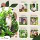Natural Scratching Post for Climbing, Hiding and Sleeping - Large with Interchangeable Leaves - Multi-Stage, Easy to Assemble - Pet-Safe Materials, Durable and Patented Robust Cat Tree