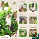Natural Scratching Post for Climbing, Hiding and Sleeping - Large with Interchangeable Leaves - Multi-Stage, Easy to Assemble - Pet-Safe Materials, Durable and Patented Robust Cat Tree