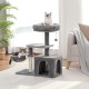 PAWZ Road Cat Scratching Post, Small Cat Tower [73 cm] with Large Hammock, 2 Types of Cat Activity Tree with Sisal Cat Scratching Post, Interactive Danging Ball for Indoor Cats, Beige