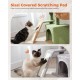 PAWZ Road Cat Scratching Post, Small Cat Tower [73 cm] with Large Hammock, 2 Types of Cat Activity Tree with Sisal Cat Scratching Post, Interactive Danging Ball for Indoor Cats, Beige