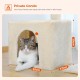 PAWZ Road Cat Scratching Post, Small Cat Tower [73 cm] with Large Hammock, 2 Types of Cat Activity Tree with Sisal Cat Scratching Post, Interactive Danging Ball for Indoor Cats, Beige