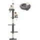 PAWZ Road Cat Tree, 5 Tier Floor to Ceiling Height Adjustable High Cat Climbing Activity Centre with Cat Scratching Post, Cozy Bed, Dangling Ball for Indoor Cats/Kittens, Beige PAWZ Road Cat Tree, 5 Tier Floor to Ceiling Height Adjustable High Cat Climbing Activity Centre with Cat Scratching Post, Cozy Bed, Dangling Ball for Indoor Cats/Kittens, Beige