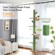 PAWZ Road Cat Tree, 5 Tier Floor to Ceiling Height Adjustable High Cat Climbing Activity Centre with Cat Scratching Post, Cozy Bed, Dangling Ball for Indoor Cats/Kittens, Beige PAWZ Road Cat Tree, 5 Tier Floor to Ceiling Height Adjustable High Cat Climbing Activity Centre with Cat Scratching Post, Cozy Bed, Dangling Ball for Indoor Cats/Kittens, Beige