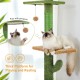 PAWZ Road Cat Tree, 5 Tier Floor to Ceiling Height Adjustable High Cat Climbing Activity Centre with Cat Scratching Post, Cozy Bed, Dangling Ball for Indoor Cats/Kittens, Beige PAWZ Road Cat Tree, 5 Tier Floor to Ceiling Height Adjustable High Cat Climbing Activity Centre with Cat Scratching Post, Cozy Bed, Dangling Ball for Indoor Cats/Kittens, Beige