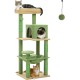 PAWZ Road Luxury Cat Tree Large Cat Play Tower Activity Centre Stable and Stable Cat Tree with Hammock and Beautiful Cat House Grey 143 cm PAWZ Road Luxury Cat Tree Large Cat Play Tower Activity Centre Stable and Stable Cat Tree with Hammock and Beautiful Cat House Grey 143 cm